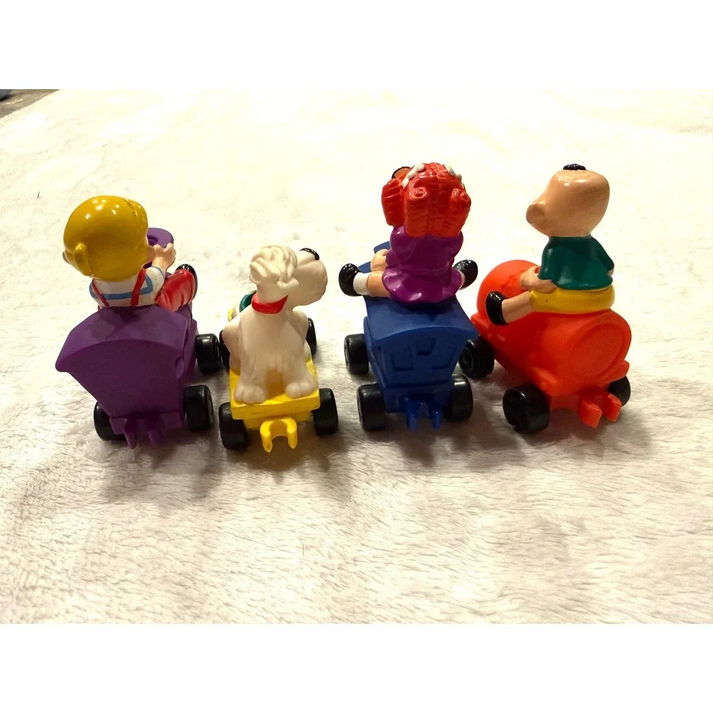 Vintage 1998 Dairy Queen Dennis‎ the Menace Rolling Train Toy FULL SET of 4